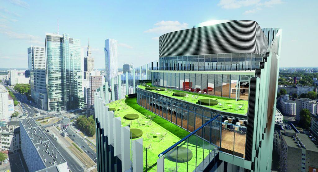 Mennica Legacy Tower - 3,5 roku w 2 minuty - grafika budynku