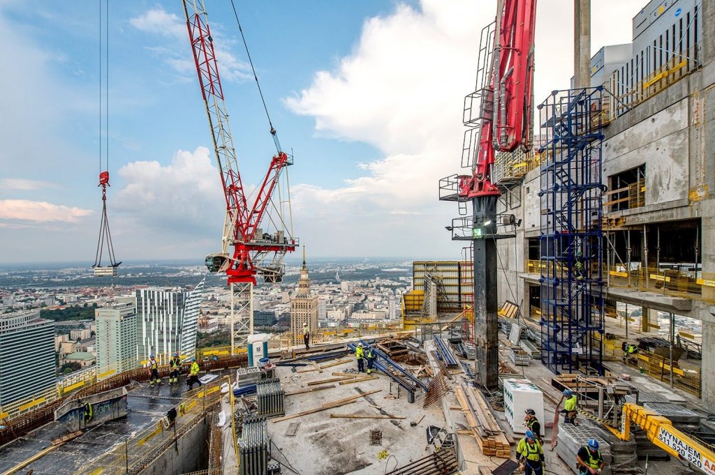 Żurawie nad Varso Tower