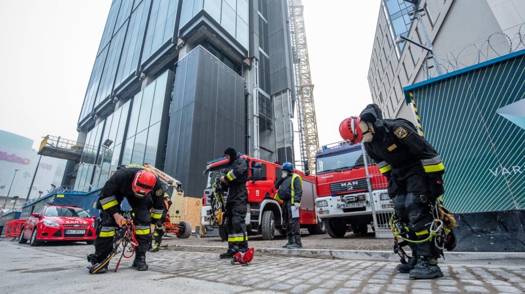 Pożar w Varso Tower?