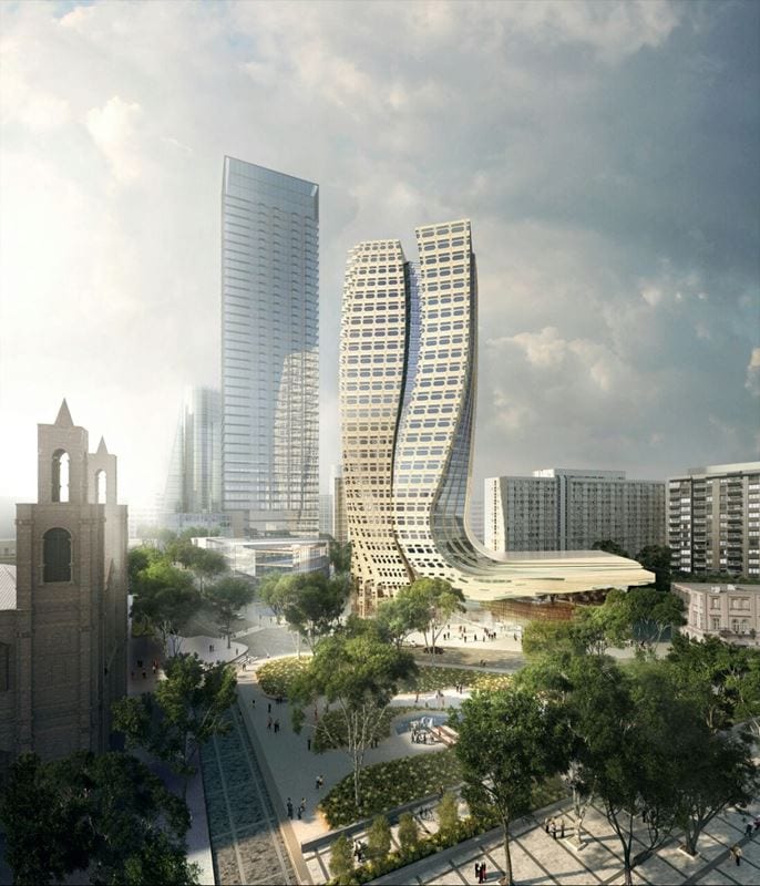 Ghelamco i jego wieżowiec przy pl. Grzybowskim, wizualizacja