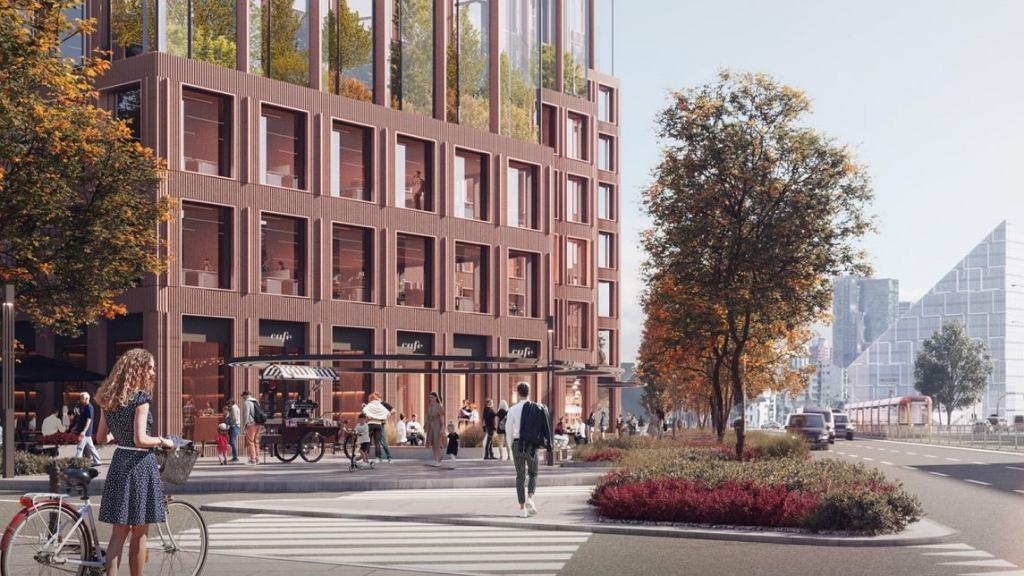 Nowy wieżowiec Ghelamco przy pl. Zawiszy