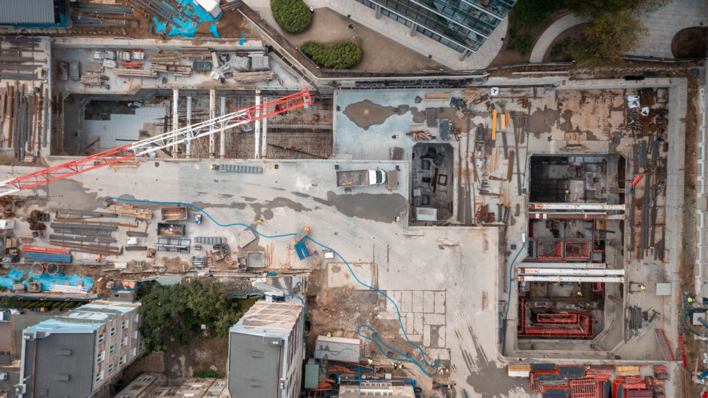 Budowa wieżowca od Ghelamco przy pl. Europejskim