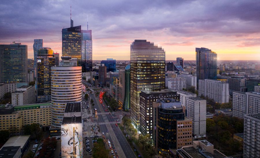 Widok na miasto z Upper One