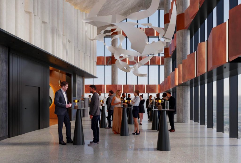 Villa Foksal w chmurach