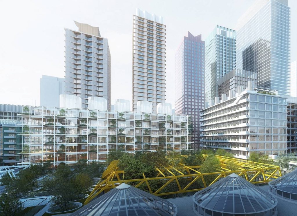 Towarowa 22. 5 wieżowców