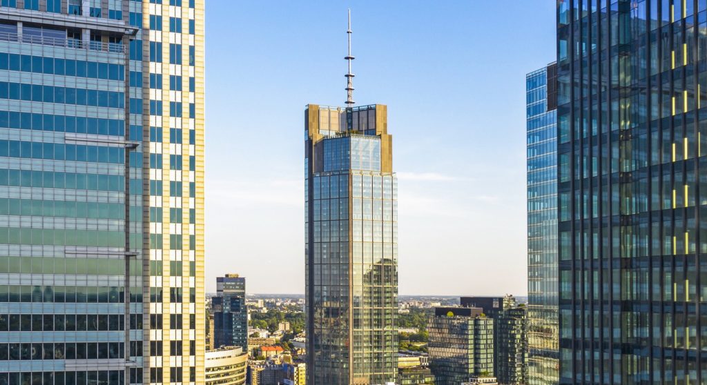 Widok na Varso Tower w Warszawie