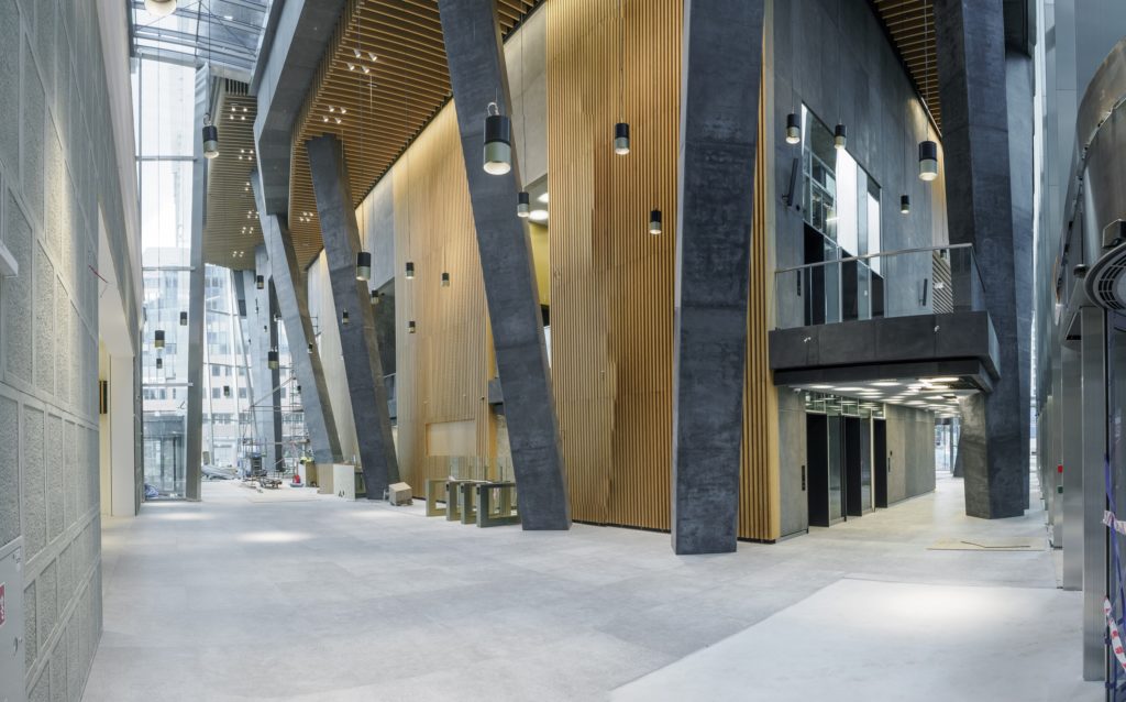 Lobby wieżowca od Ghelamco