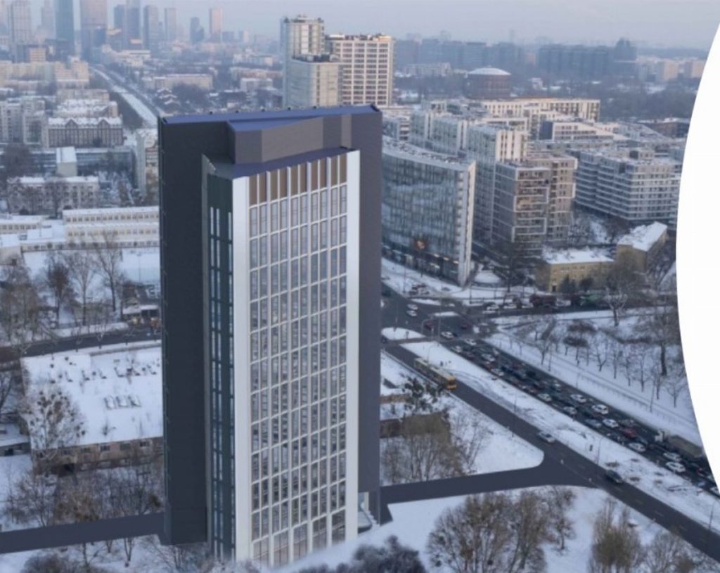 105-metrowy wieżowiec zamiast części skweru z żyrafą na Woli?