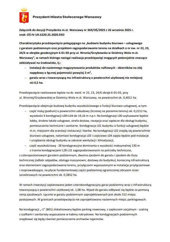 Chopin Tower coraz bliżej. Jest decyzja środowiskowa dla nowego wieżowca na Woli